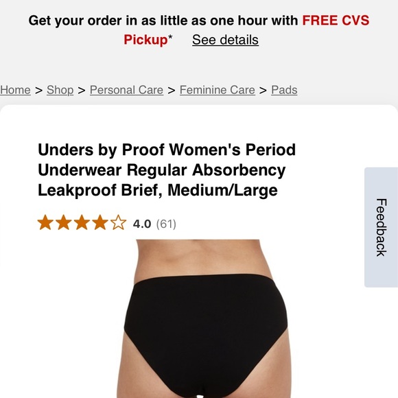 Unders by proof. Say goodbye to liners and pads - Picture 2 of 11